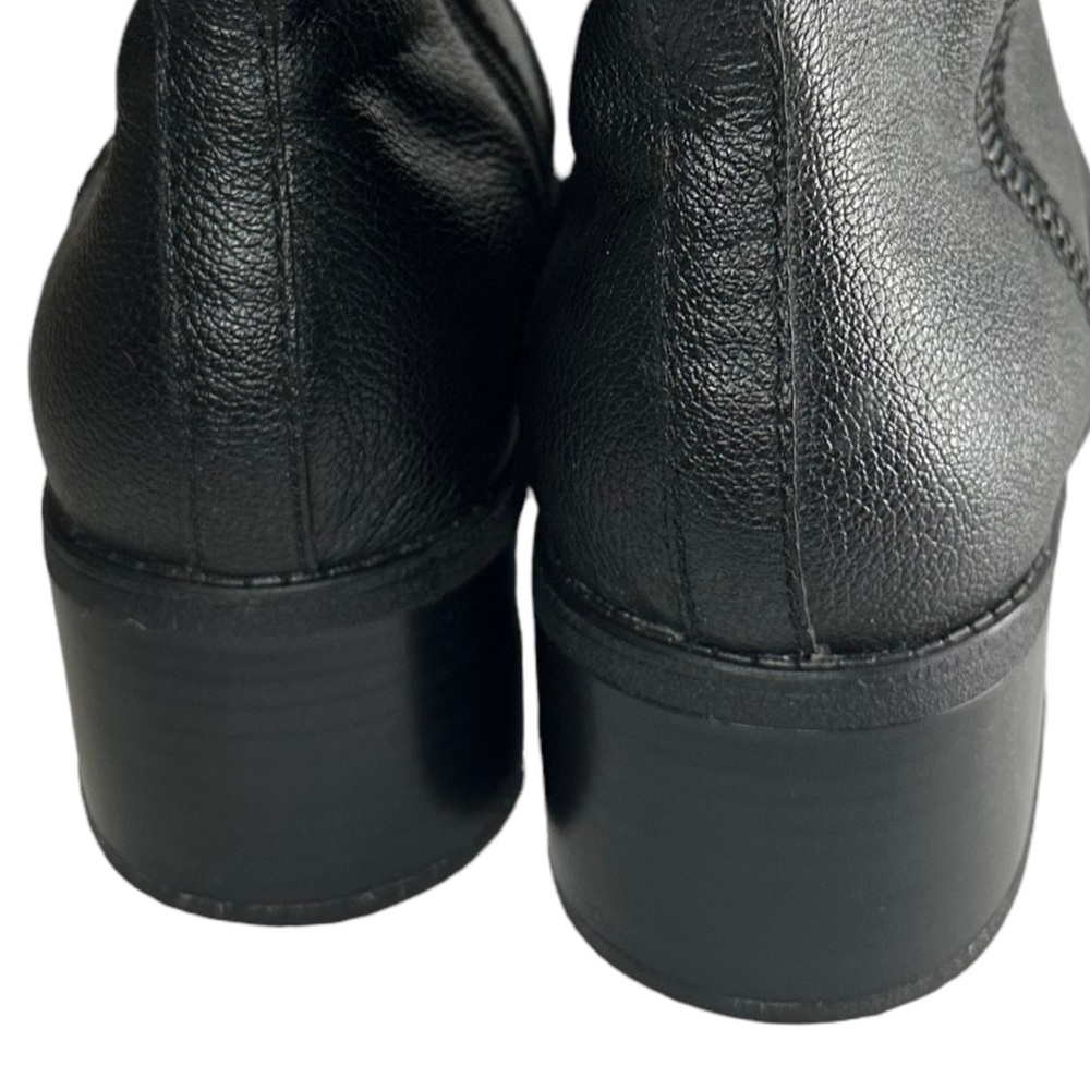 Clarks Women's Nevella Devon Black Leather Side Zip Ankle Boots Size 10 - Picture 9 of 10